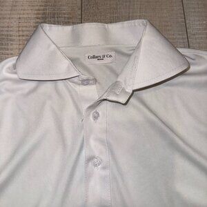 Collars & Co. Spread Collar White Mens Medium